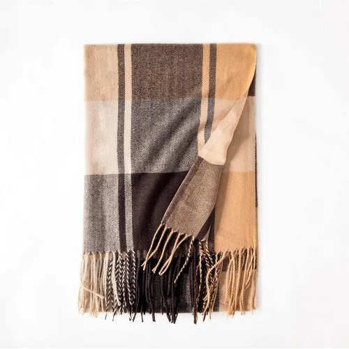 Vista 4 de SPELLTIVE Bufanda clásica de cachemira suave para mujer