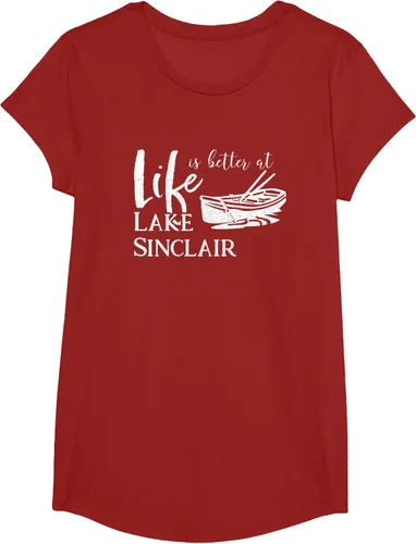 Vista 51 de Life is Better at Lake Sinclair Georgia Camiseta Negro