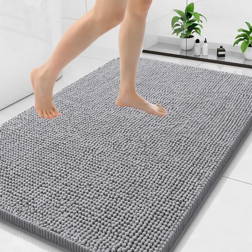 Vista 88 de Arotive Alfombras de baño de felpilla extrasuaves y absorbentes, de 24 x 16 pulgadas, lavables a máquina, parte trasera de goma antideslizante