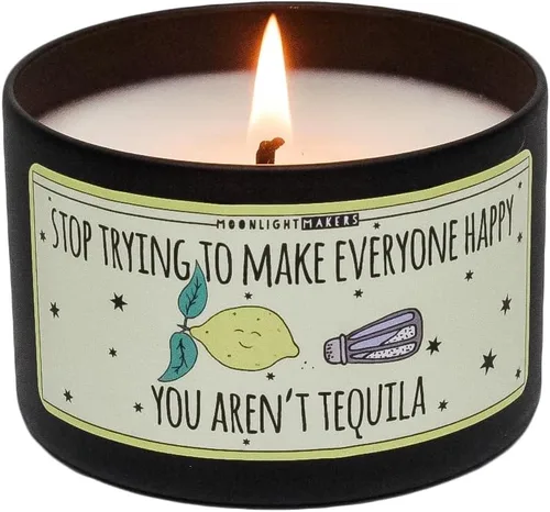 Vista 8 de Moonlight Makers Vela Aromática Divertida – Velas de cera de soja hechas a mano, regalo para mujeres, amigas, hermana, regalos de cumpleaños, velas