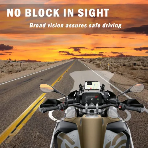 Vista 3 de R&P para BMW R1200GS Soporte de navegación para teléfono móvil ADV F700 800GS CRF1000L África Twin para Honda motocicleta USB carga 12MM montaje