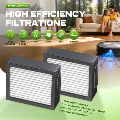 Vista 4 de Improvedhand Filtros de repuesto para i-Robot Roomba E I y J Series i1+ i3 i3+ i4 i5/plus i6 i6+ i7 i7+/plus i8 i8+ E5 E6 E7 piezas de aspiradora