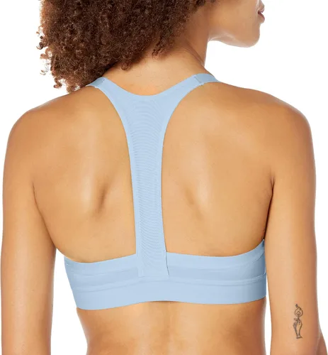 Vista 2 de adidas Sujetador deportivo All Me de 3 rayas para mujer, Negro