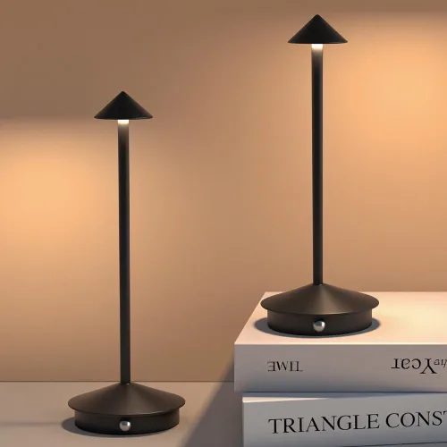 Vista 10 de Paquete de 2 lámparas de mesa inalámbricas recargables LED, portátiles de exterior, 5000 mAh, operadas con batería, luz de mesa con control táctil