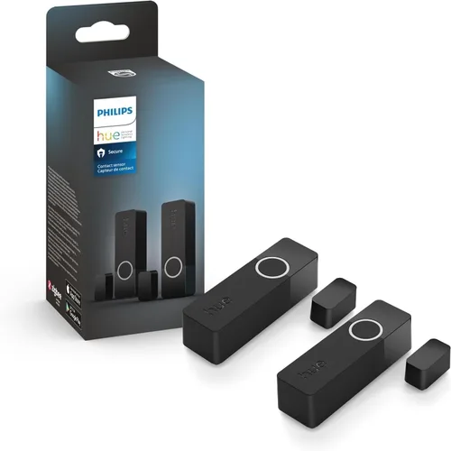 Vista 11 de Philips Hue Sensor de Contacto Inteligente Seguro, Negro - Paquete de 1, Sensor de Puerta Hecho para Puertas y Ventanas Interiores, Alarma de Puerta