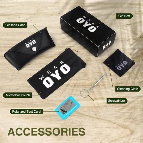 Vista 7 de WEAROYO Lentes de sol polarizados para hombres y mujeres con patillas de madera, lentes retro oscuras para conducir, pescar, protección UV400