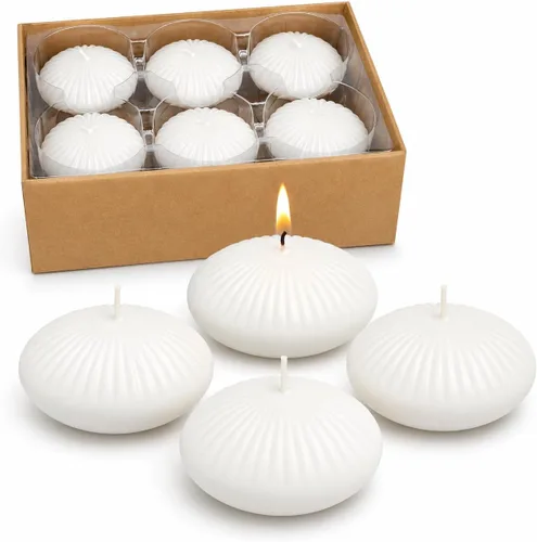 Vista 13 de Paquete de 12 velas flotantes negras de 3 pulgadas, velas sin perfume de 10 horas sin goteo para jarrones cilíndricos, centros de mesa en bodas