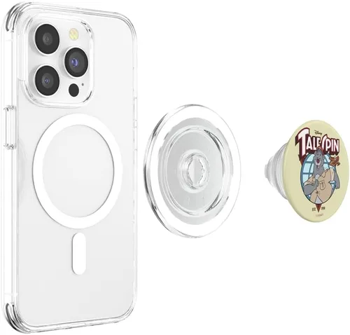 Vista 4 de Disney TaleSpin Baloo Logo Retrato PopSockets MagSafe PopGrip para iPhone