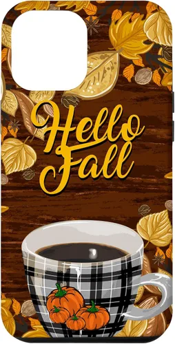 Vista 25 de Funda para iPhone 16 Hello Fall Leaves Coffee Cup Pumpkin Autumn Thanksgiving Case