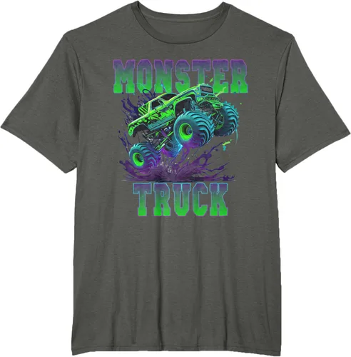Vista 6 de Camiseta Monster Truck 4x4, Negro