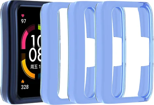 Vista 7 de Funda compatible con Huawei Honor Band 6 Watch Protector de pantalla de PC suave a prueba de golpes, protector delgado de parachoques protector