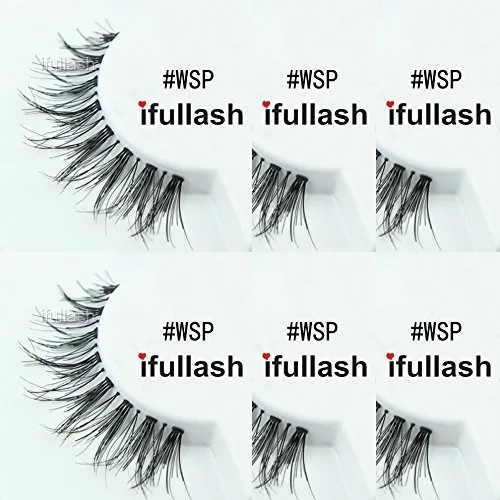 Vista 2 de #WSP, 6 pares de pestañas ifullash 100% cabello humano
