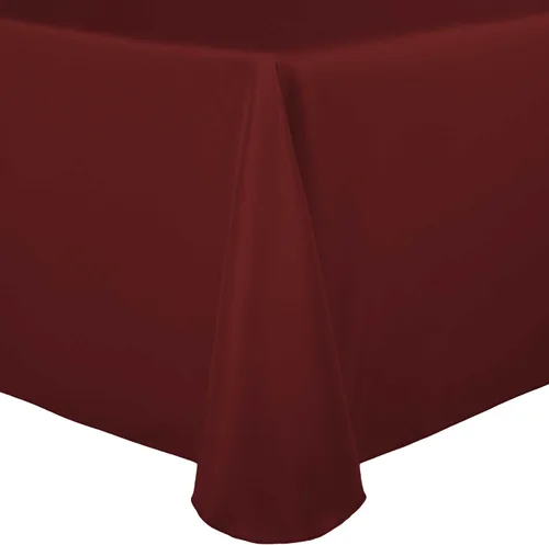 Vista 26 de Ultimate Textile Mantel ovalado de lino de poliéster de 60 x 102 pulgadas, color marrón cobre