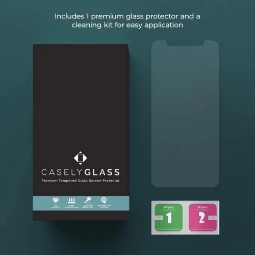 Vista 3 de Casely Protector de pantalla de vidrio templado para iPhone 11 Pro Max/iPhone XS Max