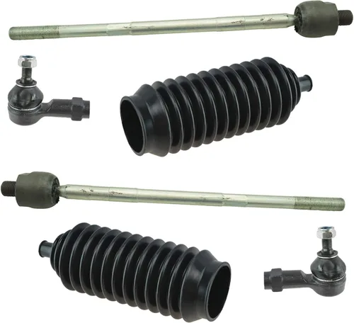Vista 220 de TRQ Kit de dirección delantera con barra de acoplamiento de fuelle de piñón y cremallera compatible con Toyota Echo 2000-2005