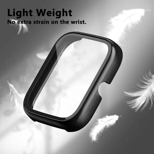 Vista 6 de Rc-Z - Protector de pantalla para reloj inteligente Amazfit Bip 3/Bip 3 Pro, paquete de 2 protectores de policarbonato duro, accesorios de funda