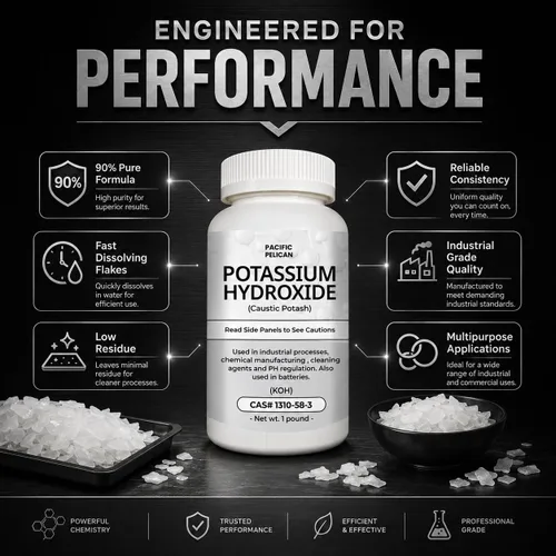Vista 4 de Hidróxido de potasio (potasa cáustica) (KOH) - Química