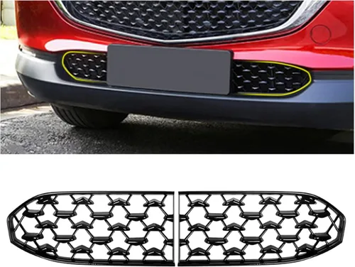 Vista 13 de (2 unidades/juegos) CX5 - Insertos de malla para parrilla frontal Mazda CX-5 KF Accesorios ABS Material Protector de rejilla frontal compatible