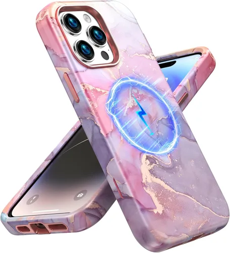 Vista 17 de Magsafe - Funda protectora para iPhone 13/14, a prueba de golpes, a prueba de caídas, funda inalámbrica para parachoques, protección híbrida