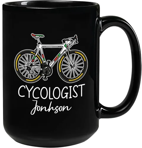 Vista 13 de Taza de café de fútbol americano con nombre personalizado, regalo de fútbol personalizado, porcelana negra 11oz y 15oz