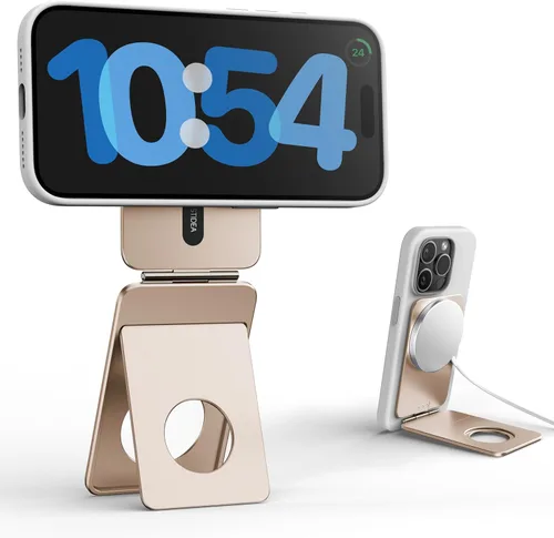 Vista 11 de IST IDEA - Trípode Magsafe para iPhone, aleación de aluminio ligero, ajuste de ángulo e imanes fuertes, trípode compatible con 17/16/15/14/13/12