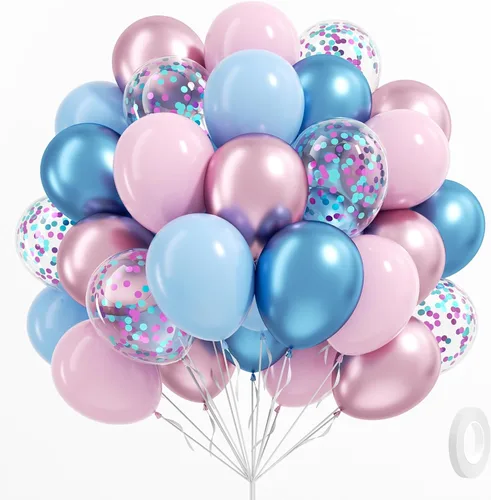 Vista 21 de 60 globos azul real y naranja con globos naranja y azul de 12 pulgadas Azul Naranja