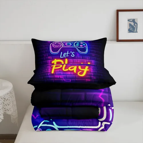 Vista 170 de Erosebridal Juego de edredón de hojas de cannabis, juego de ropa de cama de marihuana con estampado colorido de plantas, decoración bohemia de 2
