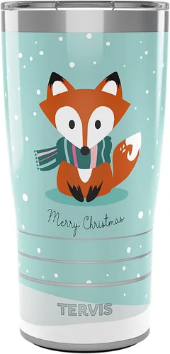Vista 13 de Tervis Vaso aislado de doble pared con aislamiento de Navidad de zorro hecho en Estados Unidos mantiene las bebidas frías y calientes, 16 onzas