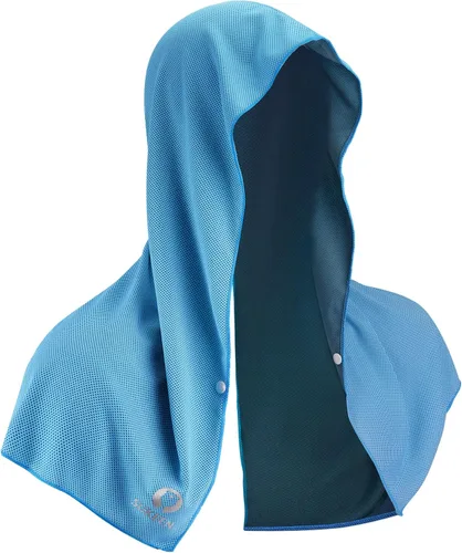Vista 14 de Sukeen Toalla refrescante con capucha para hombres, toallas refrescantes para el cuello y la cara, se enfría cuando está mojado, envolturas