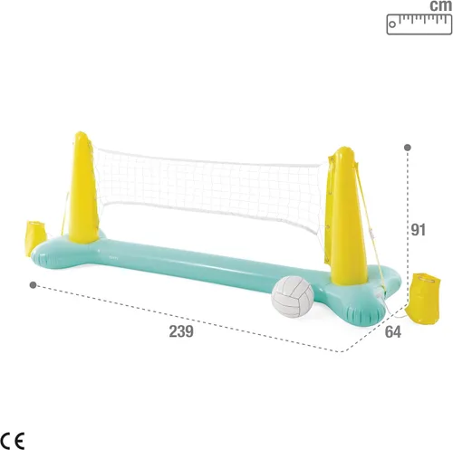 Vista 4 de Intex 56508EP - Juego de voleibol de piscina inflable flotante, Verde