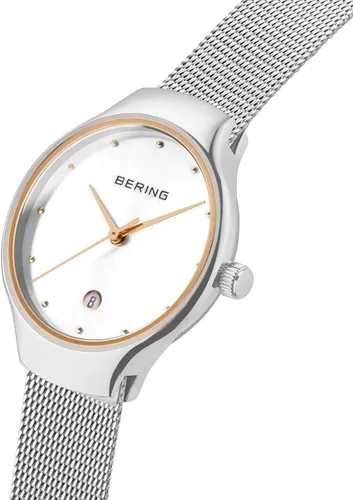Vista 2 de Bering Unisex Analog Quartz Classic Collection Watch with Stainless Steel Strap & Sapphire Crystal