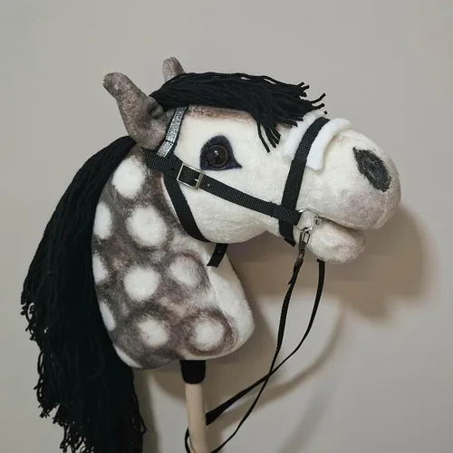 Vista 8 de Dapple - Caballo en palo para niños, caballo de juguete en palo
