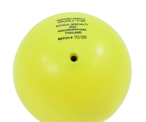 Vista 2 de Sportime- pelota de softball super seguro - 4 pulgadas - color amarillo.