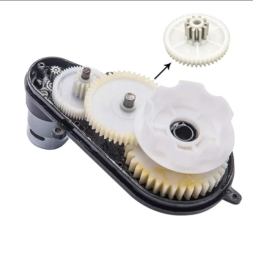 Vista 2 de weelye 2 unidades de 12 V 40000 RPM RS550 de alta velocidad, repuesto para niños que conducen Jeep, SUV, vehículos eléctricos, apertura 0.5 in