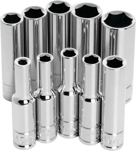 Vista 5 de Performance Tool W32300 Juego de llaves profundas SAE de 8 piezas de 1/2 pulgada