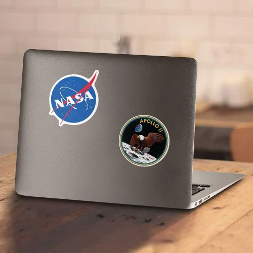 Vista 4 de Popfunk Classic NASA Apolo 11 1969 Astronauta Heather T Shirt Stickers