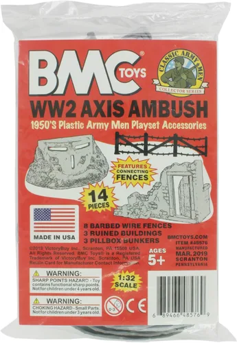 Vista 5 de BMC Classic Marx Axis Ambush - 14pc Gris Plástico Ejército Hombres Playset Accesorios