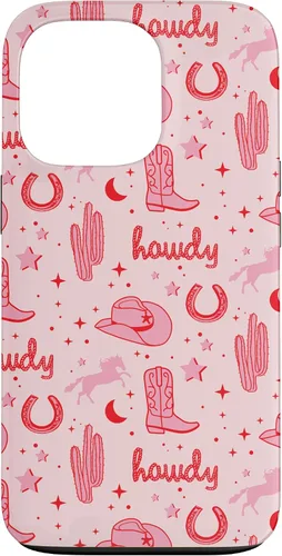 Vista 10 de Funda estética para iPhone 17, diseño de vaquera rosa pastel