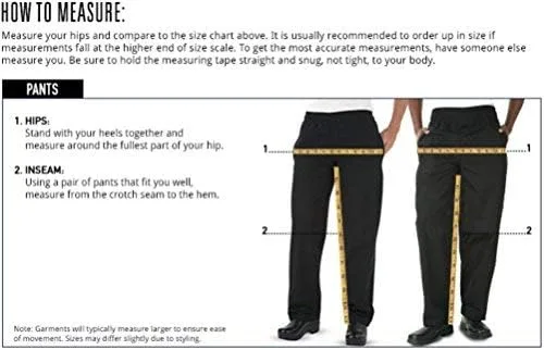 Vista 4 de Industry Line - Pantalón de chef para mujer (2 colores, XS-3X)
