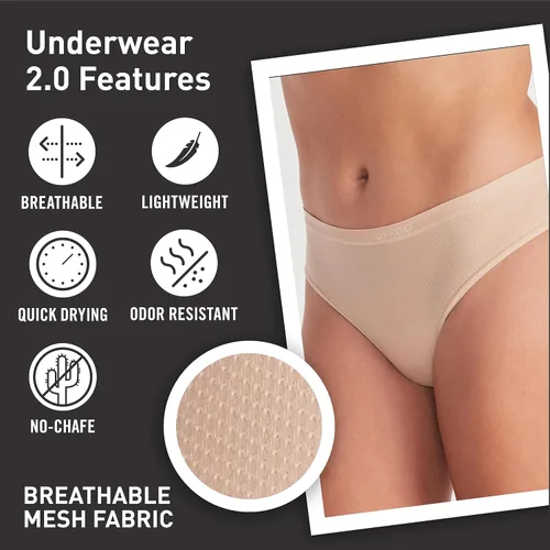 Vista 3 de ExOfficio Tanga Give-n-go 2.0 estándar para mujer