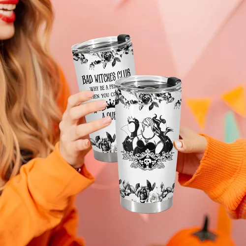 Vista 6 de 34HD Witch Queen 20 oz Tumbler Gothic Villain Dark Rose Gifts for Women Backwiches queen