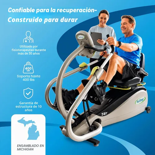 Vista 7 de NuStep Recumbent Cross Trainer Stepper, Low-Impact Full-Body Exercise, Adjustable Arms & Legs, 360-Degree Swivel Seat, Engaging Programs