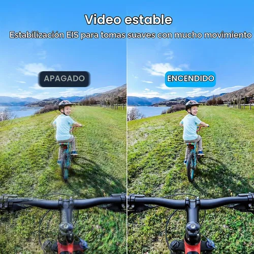 Vista 3 de AKASO Brave 4 4K30fps 20MP WiFi Cámara de acción con paquete de tarjeta