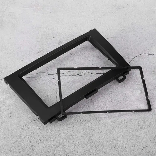 Vista 5 de Fydun Panel estéreo de audio, DVD de coche estéreo de audio fascia panel de tablero 2 Din Frame Trim Kit negro para CRV 07-10