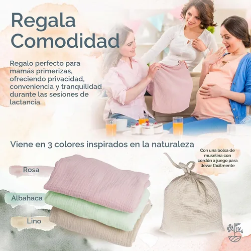 Vista 6 de Kiddycare Funda de lactancia, fundas de muselina de algodón para lactancia de privacidad, suave con la piel del bebé, fundas discretas