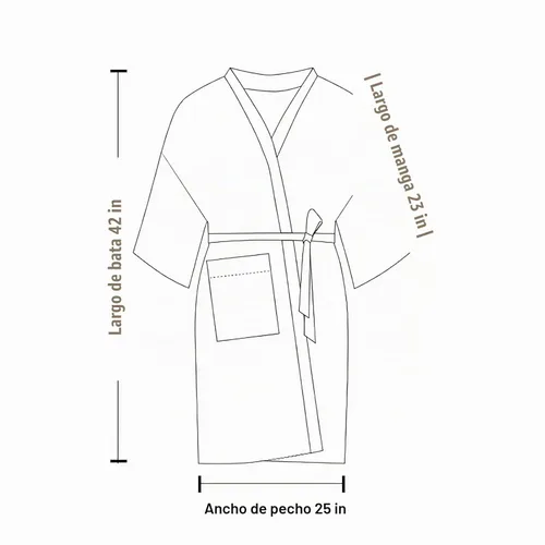 Vista 2 de TOPTIE - Bata de kimono personalizada para cliente de salón, vestido con Negro