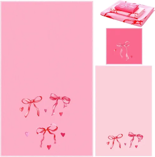 Vista 30 de Preboun Juego de 3 toallas de baño navideñas de gnomo, toallas de mano con árbol de Navidad, toallas de baño con copos de nieve de invierno, toallas