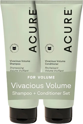 Vista 9 de Acure Vivacious Volume Shampoo - Champú voluminizador para cabello fino y delgado, añade cuerpo y espesor al cabello que se adelgaza para mujeres