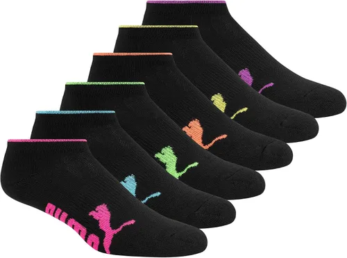Vista 17 de PUMA Calcetines de corte bajo para mujer (paquete de 6)