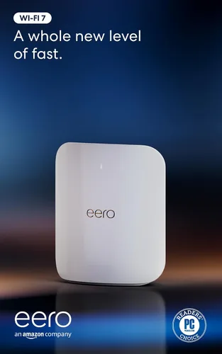 Vista 11 de Router wifi Amazon eero Max 7 con 1 mes gratis de eero Plus (renovación automática): Admite planes de internet de hasta 10 Gbps, cobertura de hasta